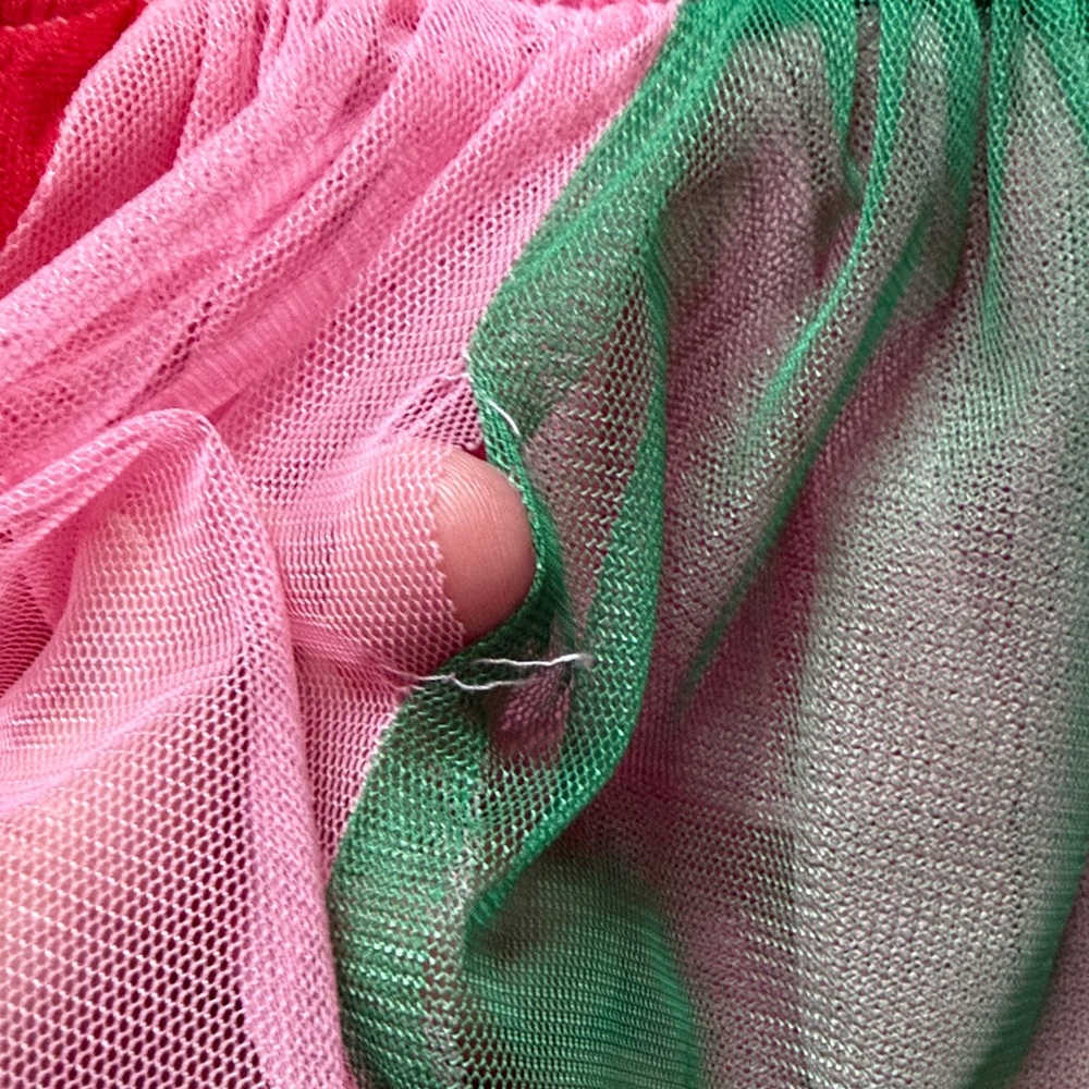 Mini Boden tulle Pink and Rainbow Kids Dress, size 7/8 - Picture 5 of 5